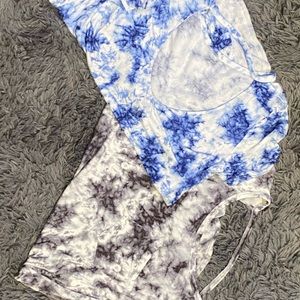 2 tie dye shirts